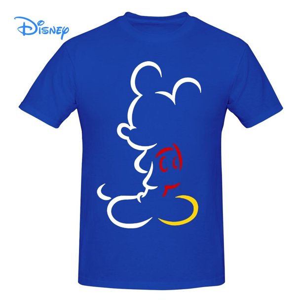 Mickey Mouse T shirt Harajuku Short Sleeve Disney T-shirt 100% Cotton Graphics Tshirt Brands Tee Top3XL Gao Jinjia LED