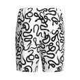 thumbnail image 7 of Daiia Hand Drawn Snake Mens Woven Stretch Pajama Short,Short Pajama Pants-XX-Large, 7 of 7