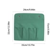 thumbnail image 3 of Hanging Organizer Bags,Wall & Door Storage Bags with Large Compartment & 4 Pockets,Portable Zipper Storage Organizer for Kitchen,Entrance,Closet,13.77x12.59 Inch,Green, 3 of 7