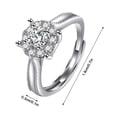 thumbnail image 4 of Xihbxyly Ajustador de Anillo de Moissanita, Elegante Potenciador de Anillo Abierto, Elegante Accesorio de Moda, Perfecto para Bodas, Banquetes y Fiestas, Regalo Ideal para Mujeres, Solución de Joyerí, 4 of 7