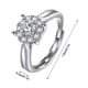 thumbnail image 3 of Anillos para mujer, regalos para mujer 2022, nuevo anillo de moissanita con diamante de ajuste abierto, ajustador de tamaño abierto para anillos sueltos., 3 of 5