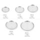 thumbnail image 2 of 5 Unidades Plato De Acero Inoxidable Plato Redondo De Metal Para Servir, 2 of 10
