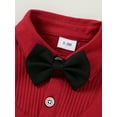 thumbnail image 6 of CARETOO Baby Boy Clothes 0-18M Outfit Suits Formal Shirt Waistcoat Suspender Pants Tie Cotton Fabric, 6 of 16