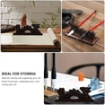 thumbnail image 2 of Miangastore 2Pcs Wooden Brush Pen Storage Racks Vintage Chinese Calligraphy Pen Holders, 2 of 8