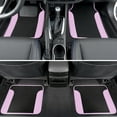 thumbnail image 4 of Pretty Black Pink Car Accessory Gift Set, Includes Glitter Auto Sunshade, Carpet Floor Mats, Seat Covers & Steering Wheel Cover, Holiday Combo Pack for Autos Truck Van SUV, 4 of 9
