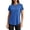 Blue, variant on Women's Backless Tank Tops Short Sleeve Shirts Athletic Workout T-Shirts for Women Yoga Gym Running Activewear