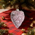 thumbnail image 5 of hulanddfd Valentines Day Glass Heart Ornament, 3.74x2.76inches Heart Shaped Glass Hanging Pendant for Wall Tree Shiny Storage Gift Box Pink, 5 of 6