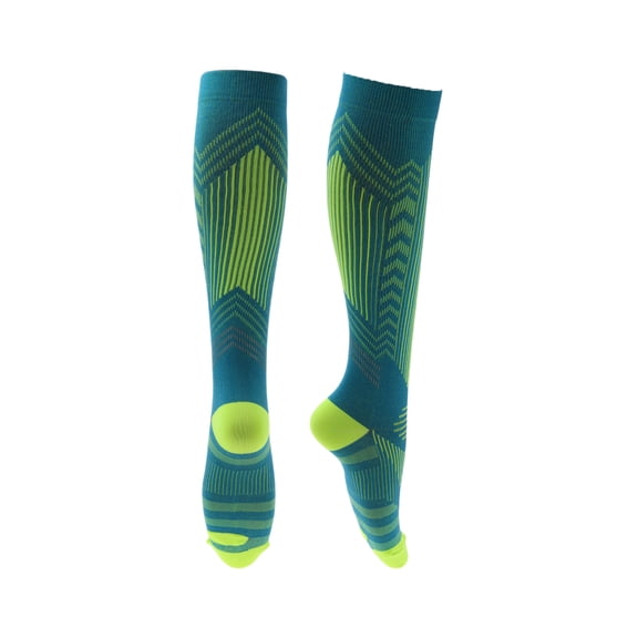 Unique Bargains Cycling Socks Quick-Drying Anti-Friction Outdoor Bike Socks Blue Size M Neutral and Universal 1 Pair Color Matching Reflective Irregular Stripes