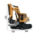 thumbnail image 6 of Car Model Mini RC Trucks 124 Engineering Excavator Alloy Vehicle Christmas RC Car Model, 6 of 9