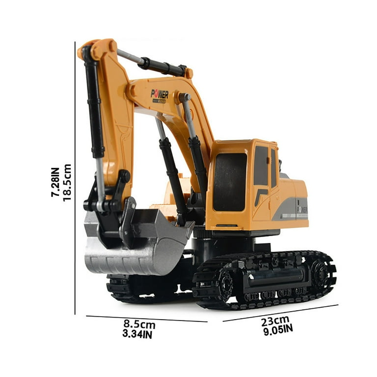 WXLCISI 1:24 Scale Mini RC Excavator Truck Remote Control