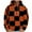 Orange, variant on ZCFZJW Mens Casual Drawstring Hooded Sweatshirts Fashion Plaid Print Long Sleeve Warm Pullover Tops Trendy Oversized Baggy Hoodie Outwear Coat with Pocket Orange XXXL