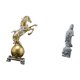 thumbnail image 5 of Estatua moderna de resina con forma de caballo y Guan Yin, adorno coleccionable para sala de estar, oficina, centro de mesa, estante, decoración Feng, 5 of 8