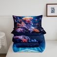 thumbnail image 5 of Erosebridal Sea Jellyfish Bedding Twin Comforter Set,Marine Wildlife Down Comforter,Underwater World Decor,Reversible,Lightweight,2 Piece, 5 of 7