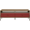thumbnail image 3 of Manhattan Comfort Joy Support TV 59" en Rouge et Marron, 3 of 10