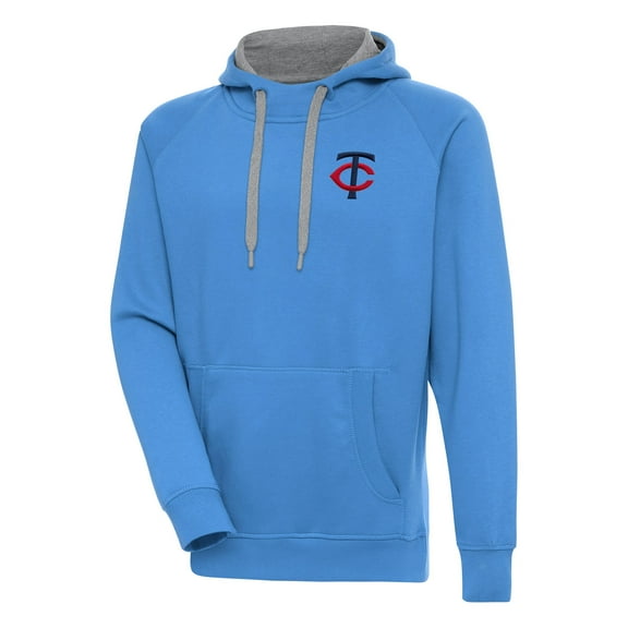 Men's Antigua Light Blue Minnesota Twins Victory Pullover Hoodie