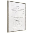 thumbnail image 3 of White Serenity Heavily Textured Hand Painted White Framed Canvas Wall Art, 3 of 12