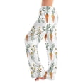thumbnail image 2 of Adult Easter Pajamas Drawstring Wide Leg Casual Pjs Cute Bunny Print Soft Stretch Waist Pants (Watermelon Red,L), 2 of 7