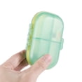 thumbnail image 5 of Unique Bargains 1 Pc 7 Grids Double Layer Pill Case Portable for Travel Clear Green, 5 of 6