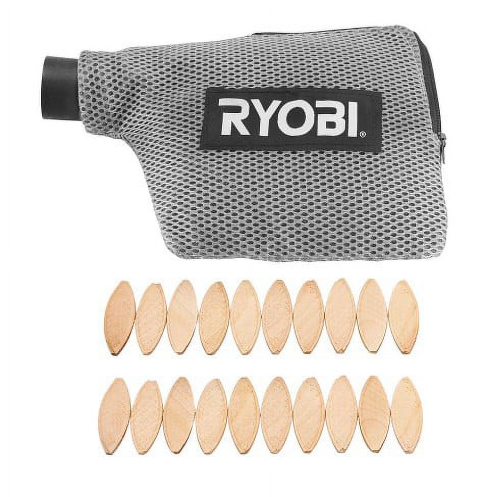 Ryobi Amp AC Biscuit Joiner Kit with Dust Collector and Bag JM83K 