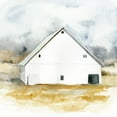 thumbnail image 2 of Barnes, Victoria 12x12 White Modern Wood Framed Museum Art Print Titled - White Barn Watercolor IV, 2 of 4