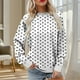 thumbnail image 1 of Heisall Womens Hoodies Spring Autumn Non-positional Print Fashion Casual Loose Ribbed Design Crewneck 2025 New Arrival Tops, 1 of 5