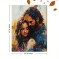 thumbnail image 3 of Qisvanset 12x16 Inch Jesus Hug Canvas Wall Art, Faith Religious Art Gift Female Household Room Decor, 3 of 8