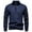 Navy, variant on GBSYEWXS Pullover Sweater For Men Long Sleeve Solid Color Zip-Up Fleece Elegant Collared Sweaters Beige