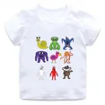 thumbnail image 3 of Camiseta de algodón con estampado de dibujos animados para niños, juego popular, Garten of Banban, ropa divertida y bonita para niñas, camiseta informal de verano para bebés y niños, mangas cortas, 3 of 5