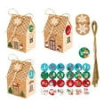 thumbnail image 2 of 24 Empty Advent Calendar Boxes to Fill, Christmas DIY Advent Calendar 24 Days Countdown Gift Xmas Gingerbread House Candies Treats Boxes for 2025 Xmas Holiday Decor(Classic Style), 2 of 5
