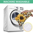 thumbnail image 6 of Leopard Sunflower Pattern Square Tablecloth,Waterproof Square Table Cover,Wipeable Spillproof Washable Table Cover for Home Kitchen Party Decor 42"X42"(107x107cm), 6 of 6