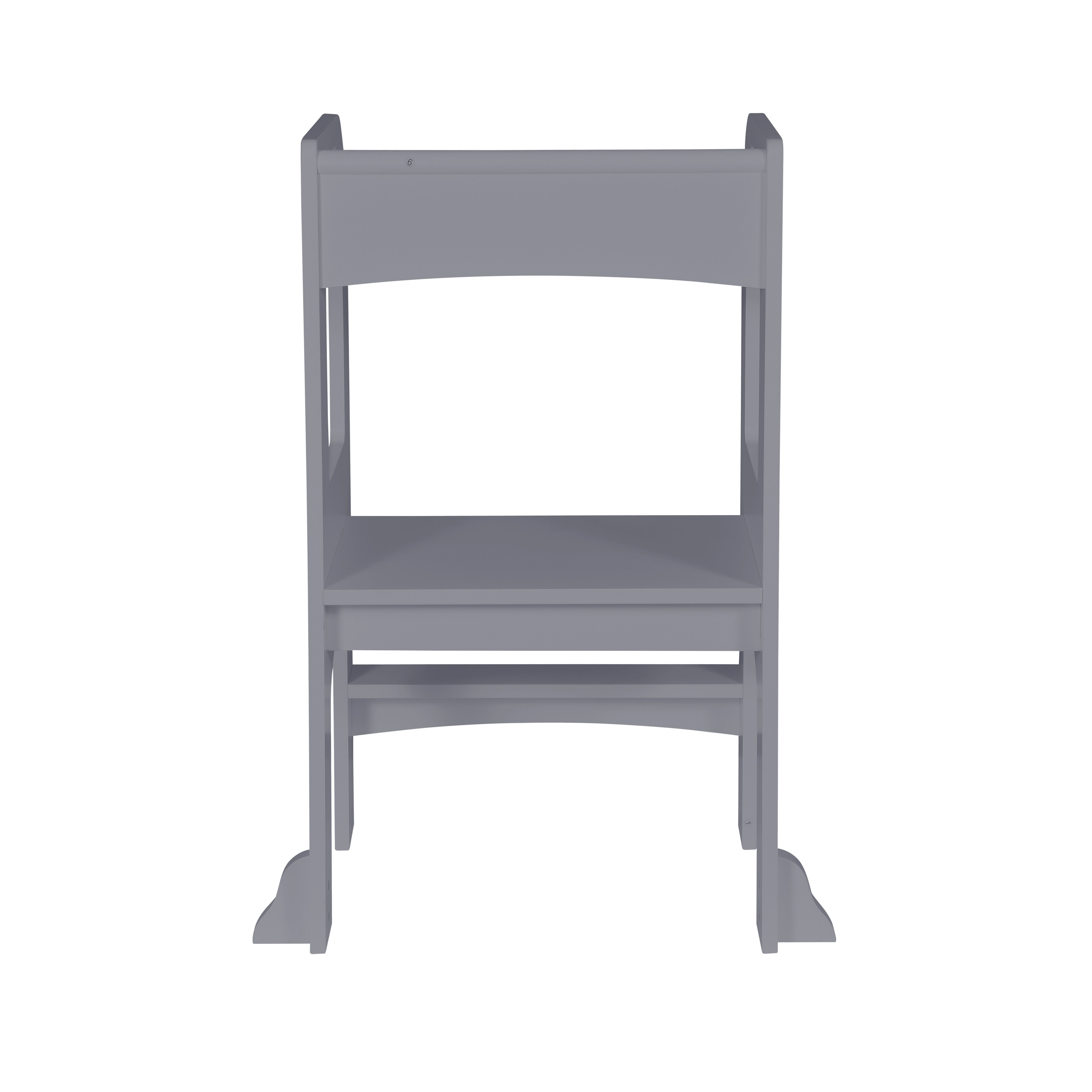 Child Standing Tower, Step Stools for Kids, Toddler Step Stool for Kitchen Counter, Gray
