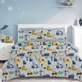 thumbnail image 2 of Viviland Bed in a Bag for Kids Boys Teens, 8 Pieces Full Size Comforter Bed Set with Shams, Sheet Set and Decorative Toy Pillow, Excavator Super Soft Microfiber Kids Comforter Bedding Set, 2 of 5