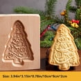 thumbnail image 2 of Carved Wooden Cookie Molds Cookie Stamps: 3D Baking Mold Embossing Craft Decorating Baking Tool, Christmas Cookie Cutter Cookie Press Chocolate Stamp Mould for Kitchen DIY (Christmas Tree 2), 2 of 8