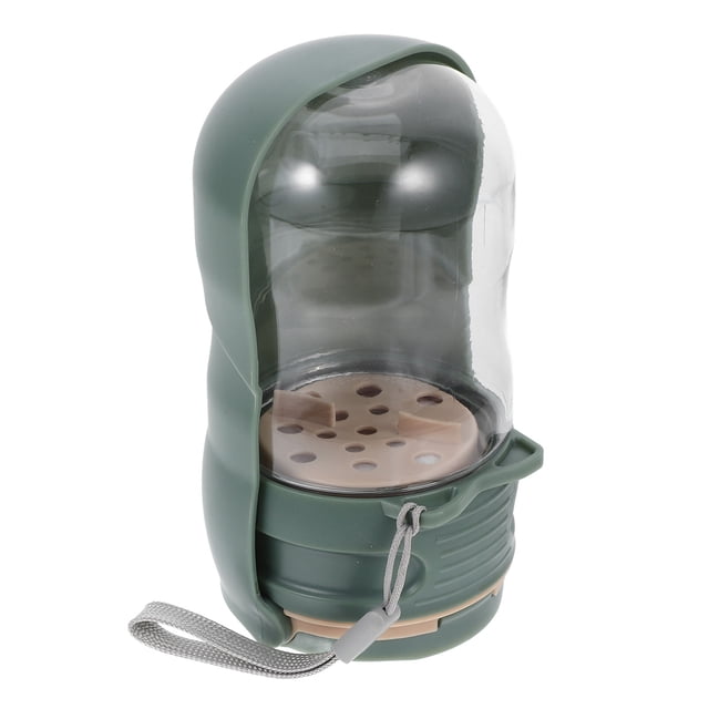 OULII Bouteille d'Eau Portable pour Chien Extérieur 1Ensemble Forme Cylindrique Couleur Verte pour Randonnée Voyage Camping