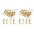 thumbnail image 4 of Transemion 100x Non-deformable Picture Hooks Smooth Line And No Burr Durability Exquisite Craft Picture Hanging Gold 2Set, 4 of 6