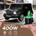 thumbnail image 2 of Track Seven 24V Ride on Car, Licensed Mercedes-Benz G500 Electric Car with Remote Control, Bluetooth, LED Lights, Max Speed 5.7 mph, 24V Ride on Truck for Boys Girls Age 3+, Black, 2 of 7