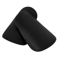 MUSEYA 2pcs of Mini Shin Guards Black PU for Football Matches and Protection Needs