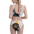 thumbnail image 3 of Picia Dachshund Sitting in Bathtub Women's High Waisted Bikini Scoop Neck Swimsuit Two Pieces Bathing Suit-Medium, 3 of 8