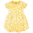 thumbnail image 3 of Hudson Baby Infant and Toddler Girl Cotton Short-Sleeve Dresses 2pk, Yellow Daisy, 18-24 Months, 3 of 4