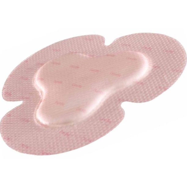 Silicone Foam Dressing Allevyn Gentle Border Trefoil Adhesive with