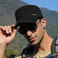 thumbnail image 2 of Sun Hat Sweat-absorbing Fine Stitching Soft Solid Color Army Military Cap for Outdoor, 2 of 10