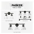 thumbnail image 6 of Globe Electric Vintage Industrial 2-Light Oil Rubbed Bronze Vanity Light with Clear Glass Shades, 6 of 8