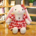 thumbnail image 5 of Conejo de peluche de orejas largas para niñas, juguete de peluche, falda con estampa de Animal, conejo, regalo de cumpleaños, regalo de Navidad, 1 ud., 5 of 5