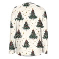 thumbnail image 4 of Roncen Christmas Floral Printed Cardigan Sweaters for Women - Casual Long Sleeve Open Front Lightweight Coat - Loose Fit Knit Sweater for Holiday Season Fashion Outerwear, 4 of 7