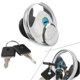 thumbnail image 1 of Black/Chrome Motorcycle Fuel Gas Cap Lock For Harley Davidson Sportster 883 1986-, 1 of 5