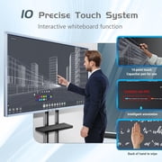 JYXCN Digital Smart Whiteboard, 49Smart Board, 2K UHD Interactive Whiteboard, All in One Smartboard for Office Built in Dual System for Classroom(Wall Mount Included)
