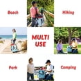 thumbnail image 2 of dbest products Ultra Compact Smart Cart Cooler 360, Insulated Collapsible Rolling Tailgate BBQ Beach Summer, Moroccan Tile, 2 of 6