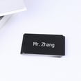 thumbnail image 5 of Zcyifa Engraved ID Badge Printers: 50 Business Cards, Metal Black Printing, 5 of 10