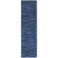 thumbnail image 4 of Noursion Essentials Solid Contemporary Navy Blue 2' x 6' Area Rug, (6' Runner), 4 of 11