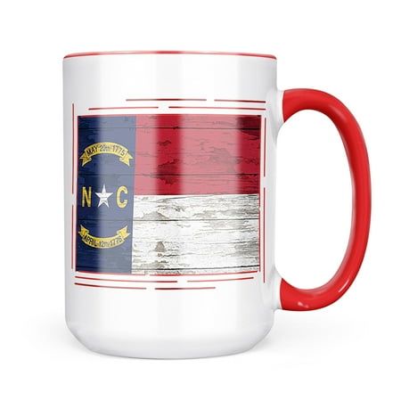 

Neonblond Flag on Wood North Carolina region: America (USA) Mug gift for Coffee Tea lovers